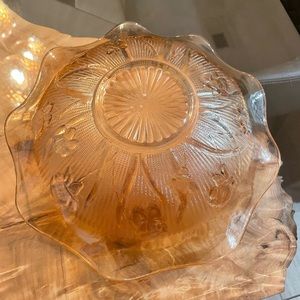 Carnival Glass Serving Bowl Set
